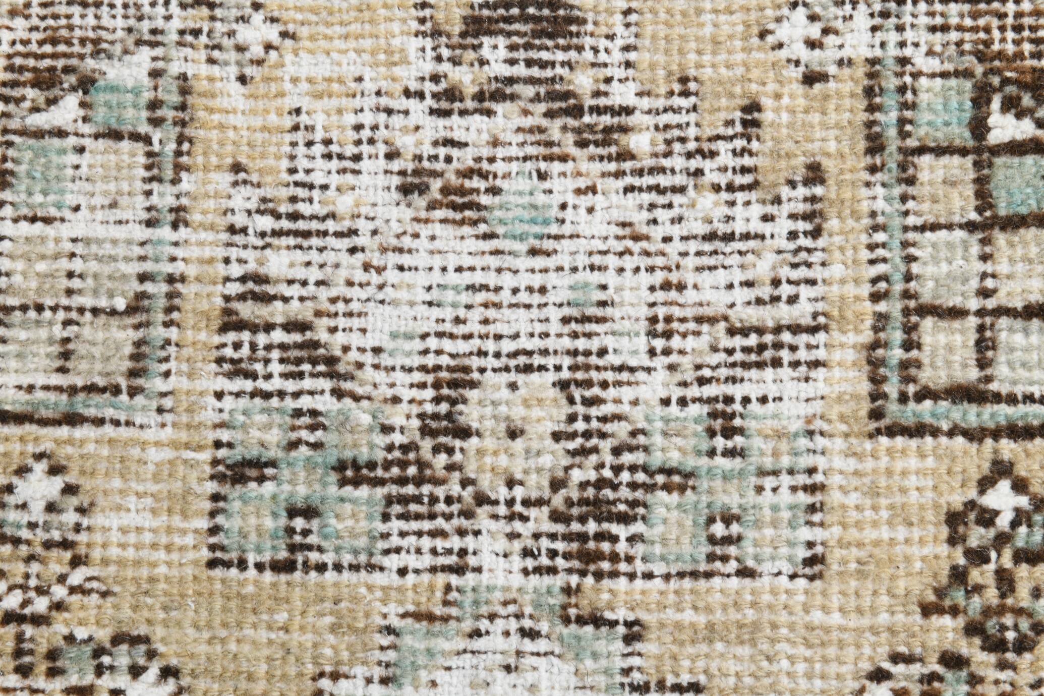 3x6 Shades Of Beige & Brown Classic Vintage Rug, 104x174Cm SK 17854