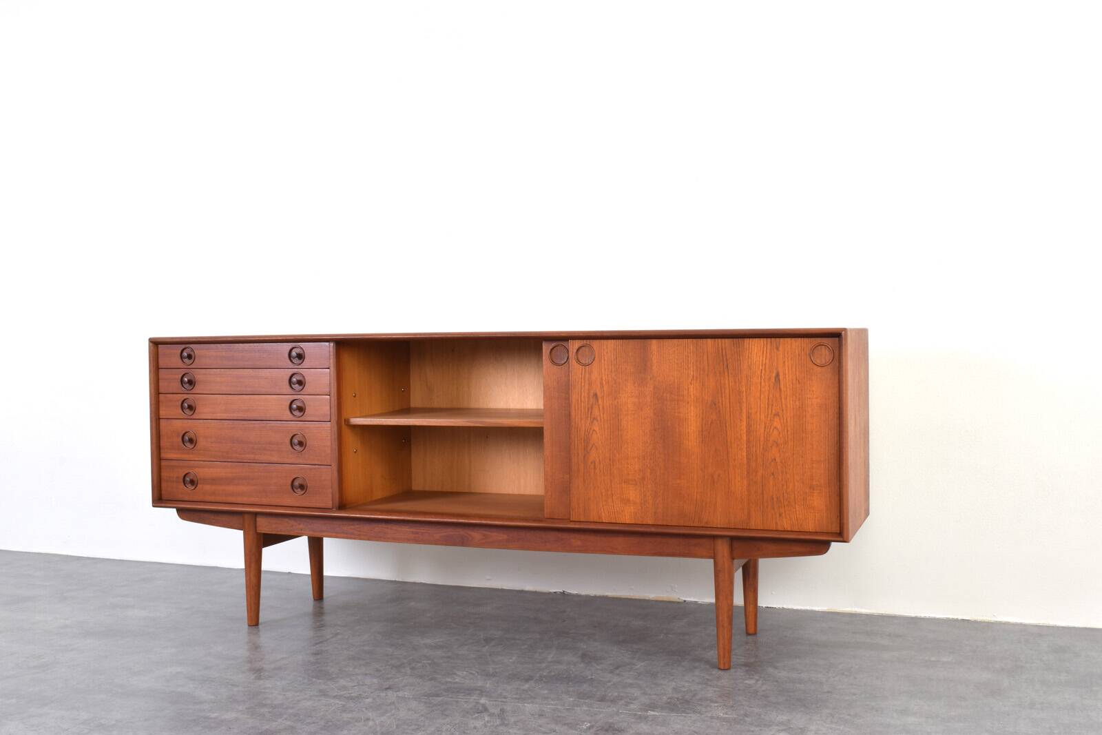 Mid-Century Norwegian Teak Sideboard from Bruksbo, 1960s.