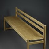Midcentury birchwood School Bench