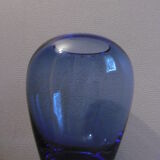 Cobalt blue glass vase