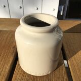Beige sandstone mustard pot