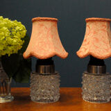 Pair of Orrefors lamps