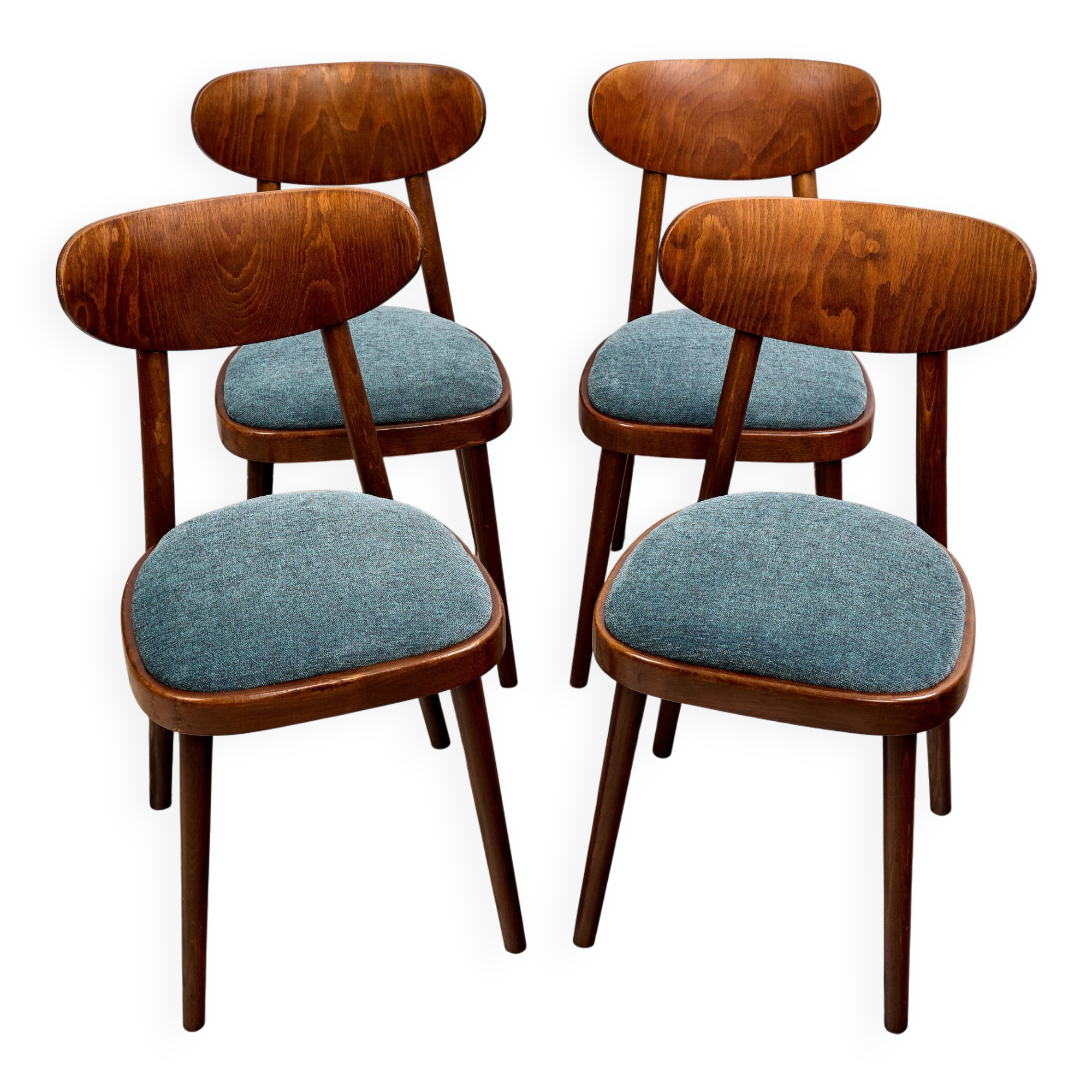 Set of 4 Dining Chairs, TON, 1960s, Czechoslovakia