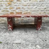 Red marble coffee table
