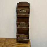 Porte lettres classeur courrier en bois