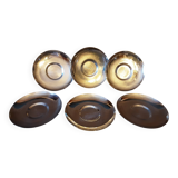 Set of 6 metal coasters