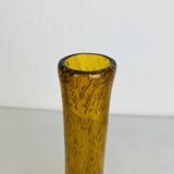 Vintage yellow bubble glass soliflore vase