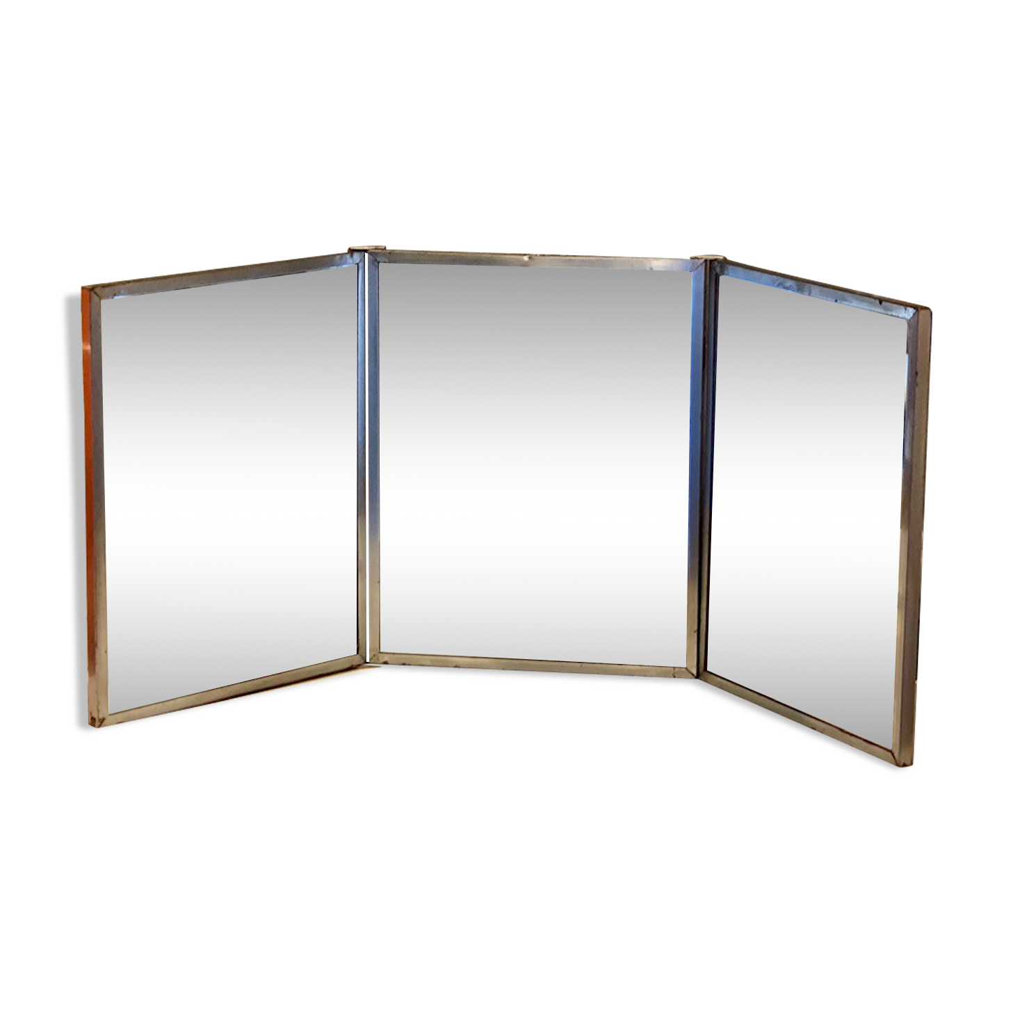 Triptych barber mirror 73x30cm