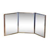 Triptych barber mirror 73x30cm