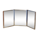 Miroir de barbier triptyque 73x30cm