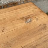 Solid oak farm table with 1 drawer