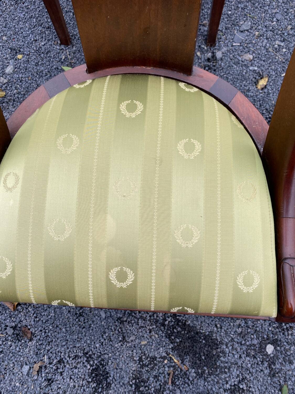 6 chaises gondole en acajou