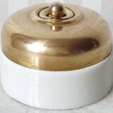 “Lux” porcelain & gold-plated brass switch