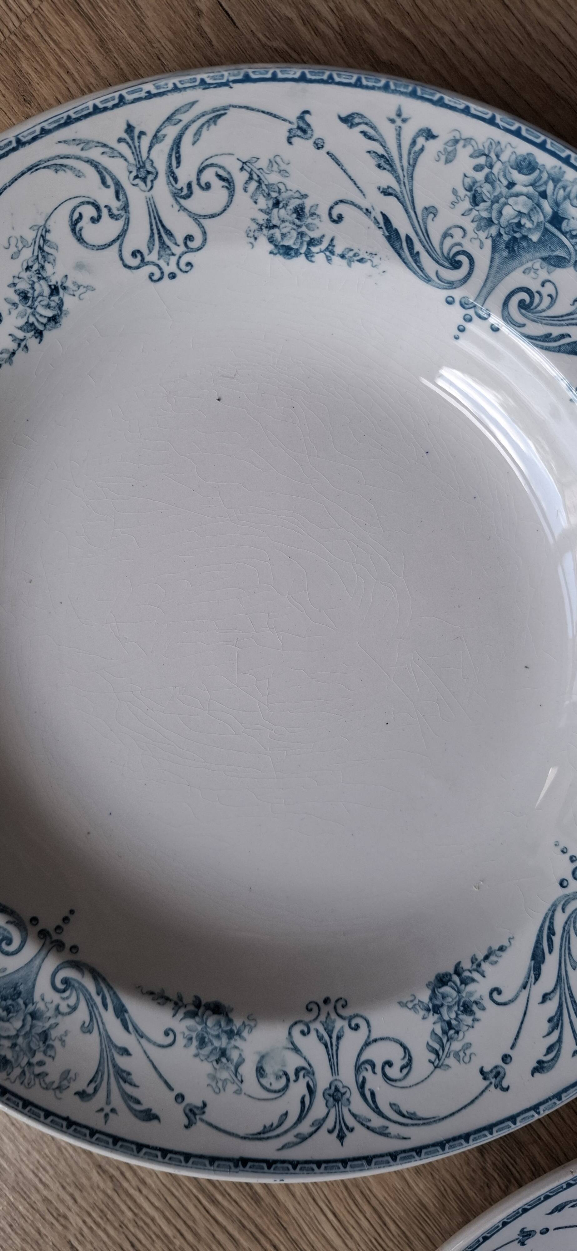 Set 4 assiettes Louis XVI BFK 1920
