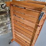 Old vintage pine serving trolley
