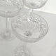Set of 5 crystal champagne glasses from Saint-Louis | Gavarni model