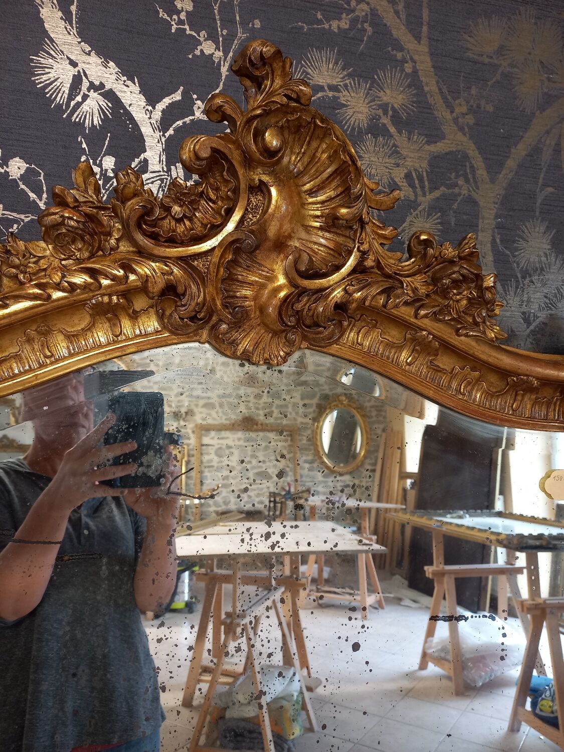 Miroir époque Napoléon III 158 x 105