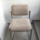 Strafor stainless steel office chair and light grey tweed