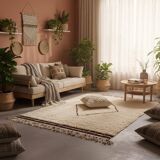 Traditional handmade pure wool rug, size 150 x 250 cm