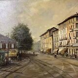 Italian School of the 20th Century: Oil on Canvas by Enrico Gatti signed