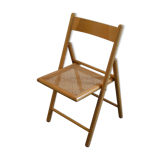 Chaise pliante cannée