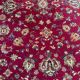Burgundy genuine wool Persian-style rug from Belgium 200x300cm