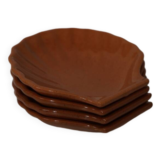 Small shell dishes, Emile Henry 1960