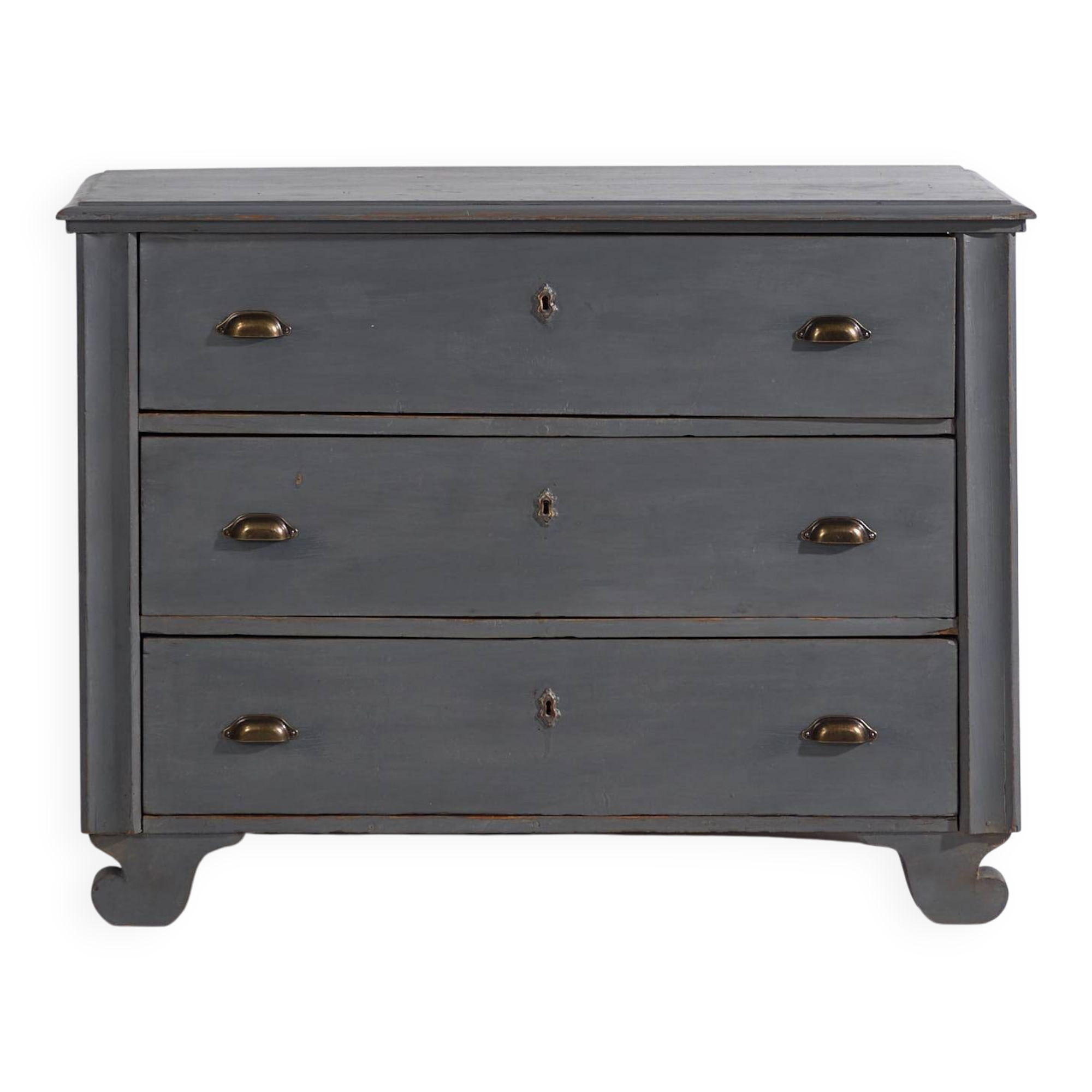 Antique grey chest of drawers (circa 1920)