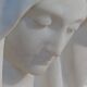 Bust of the Virgin in alabaster by Guglielmo Pugi.