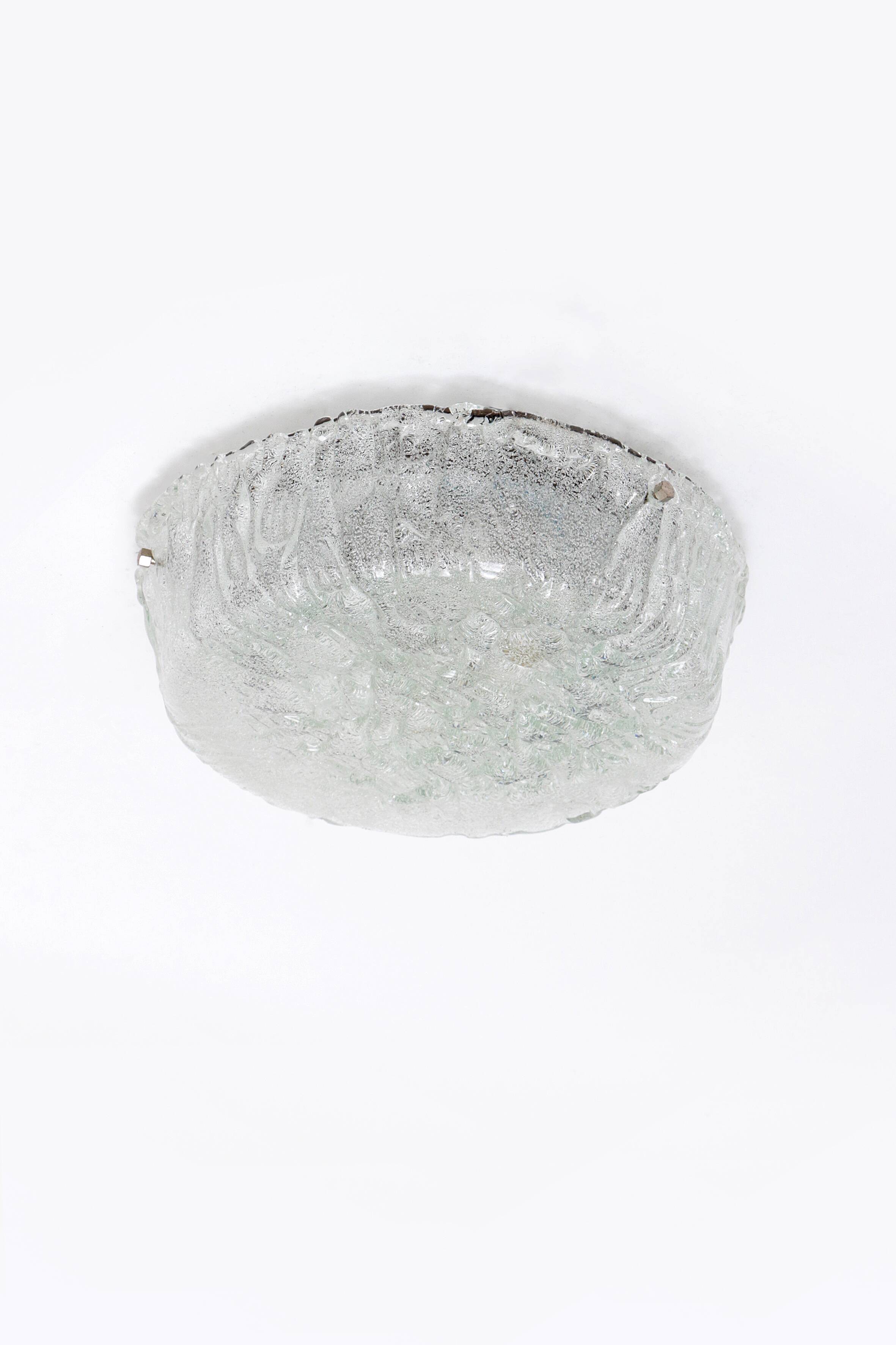 German vintage round ceiling lamp or wall lamp by Kaiser Idell, 1960s