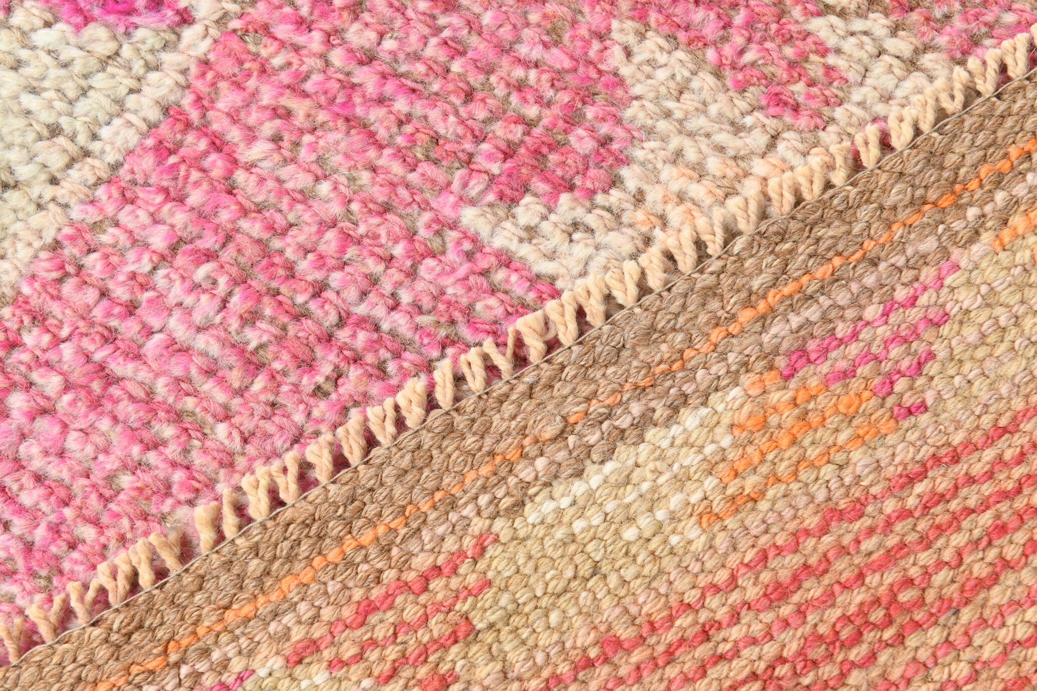 3x10 Rug For Kitchen Pink Turkish Runner Rug, 86x321Cm SK 18318