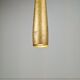 Conical Gold Line Pendant Lamp from Panzeri, Italy, 1990s