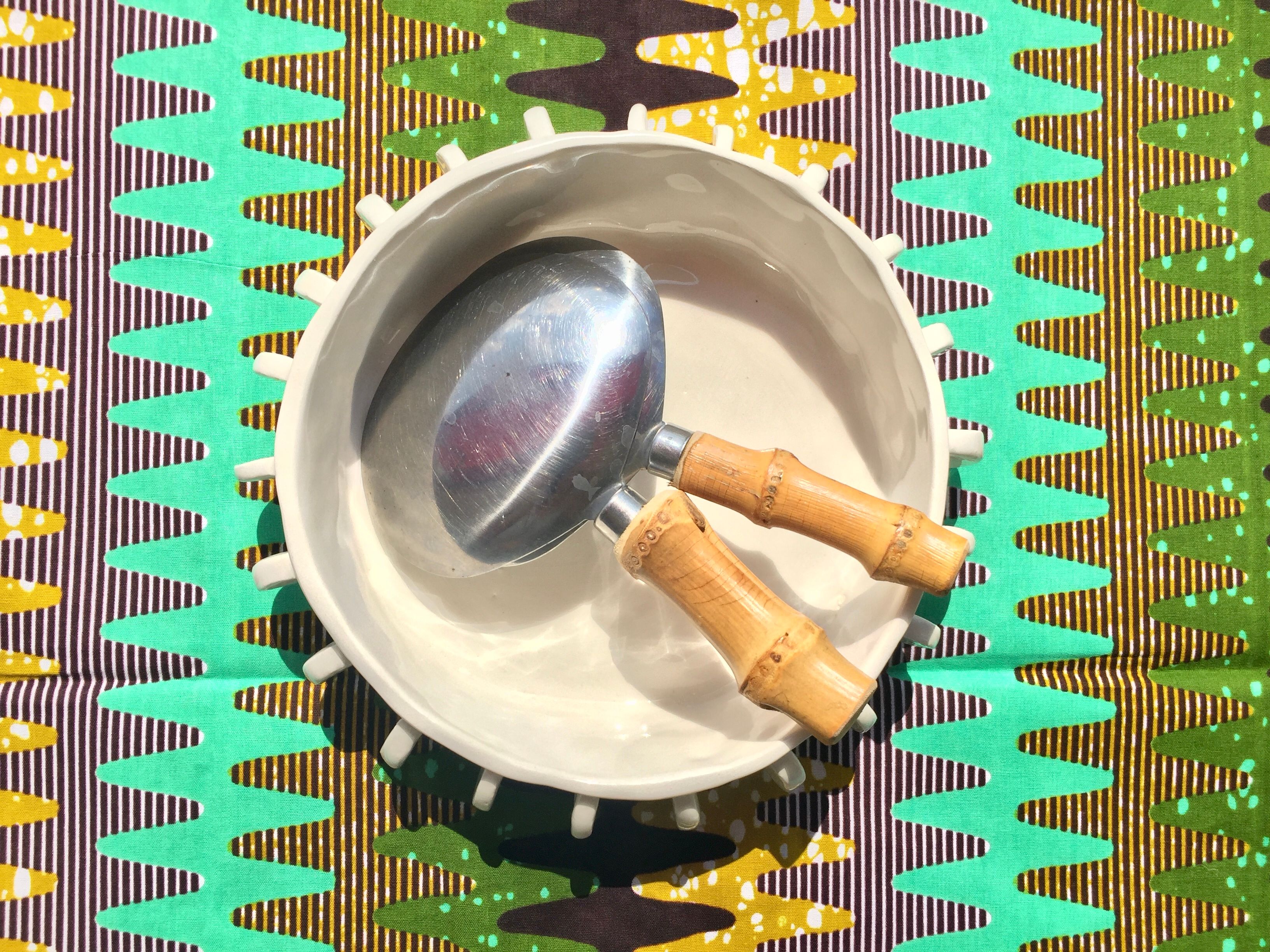 Round ceramic dish