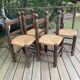 Set de 4 chaises paillées
