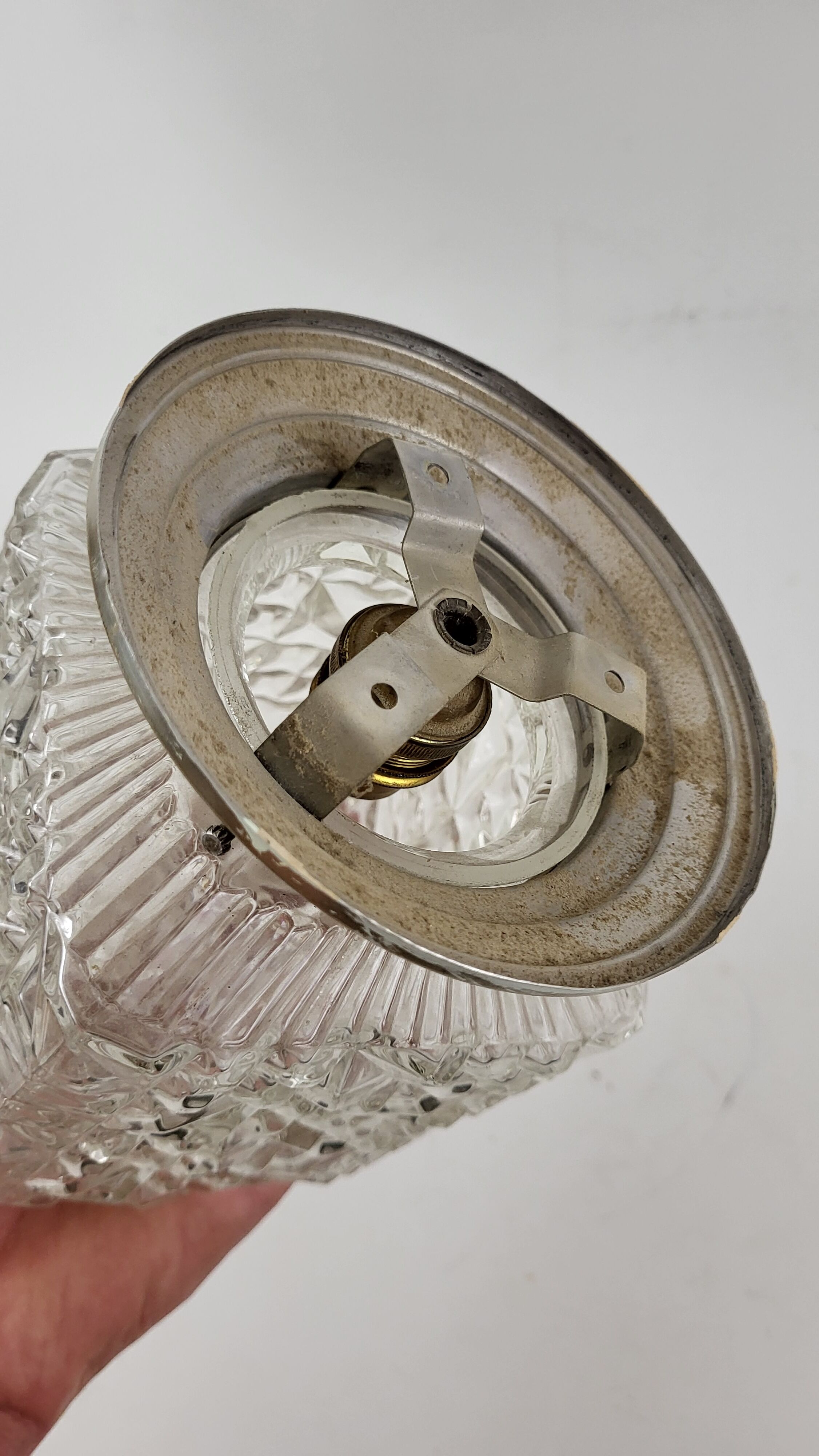 Vintage 50 Glass Ceiling Light