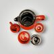 Vintage Melitta Ceracron coffee set – scarlet red – 1970s