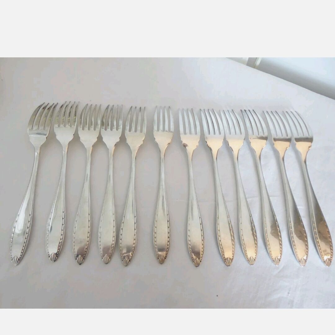 Christofle 12 silver metal table forks