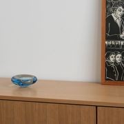 Glass platter, Danish design, 1960s, manufacturer: Holmegaard, designer: Pe