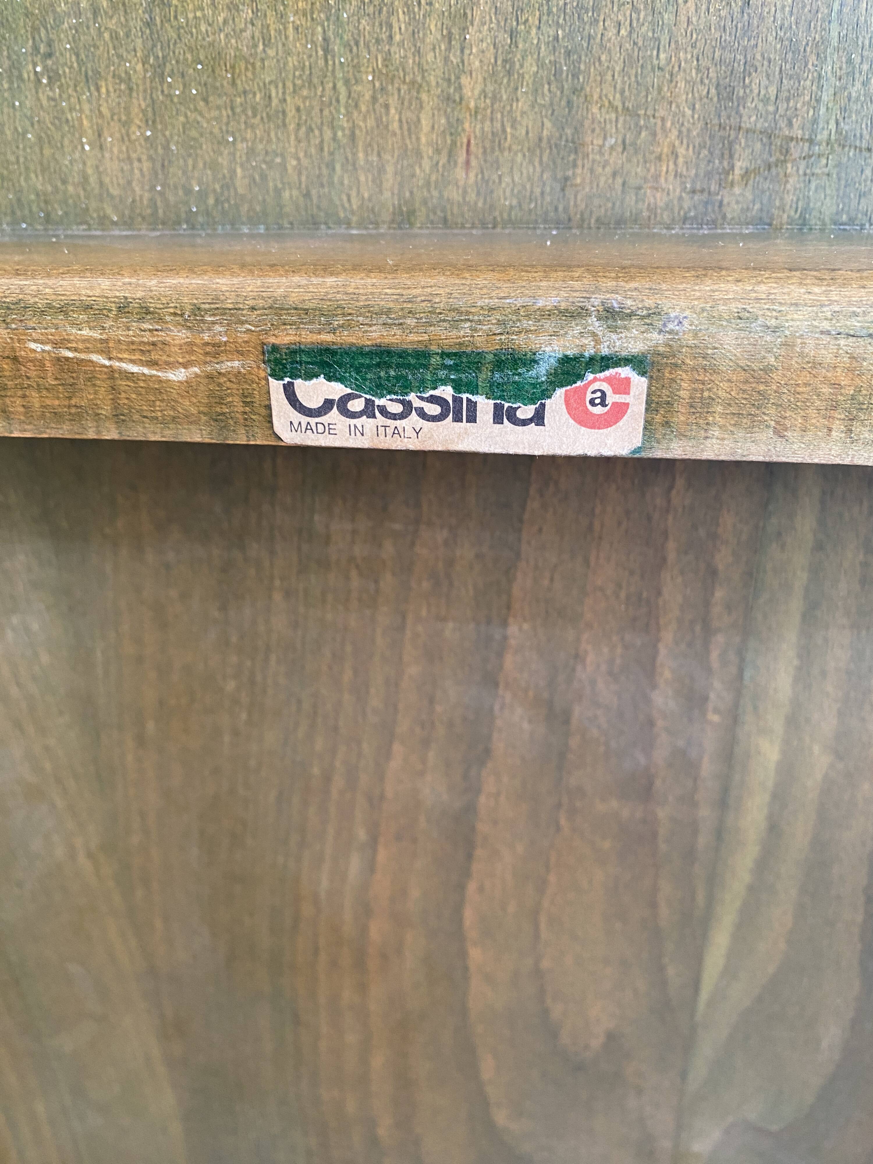 Vico Magistretti for Cassina Carimate table vintage 60s stained wood