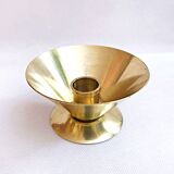 Table candle holder in golden brass
