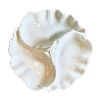 Plat de service coquilles porcelaine de limoges