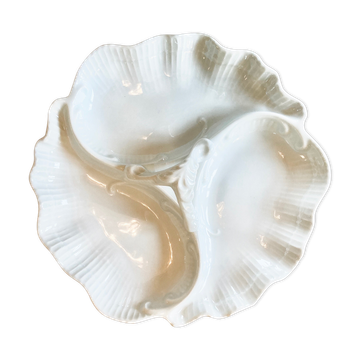 Limoges porcelain shell serving dish