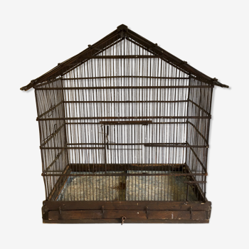 Cage à oiseaux ancienne années 50