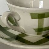 6 tasses à café décor Nappe Moulin Des Loups