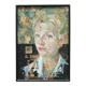 Vintage painting portrait on paper