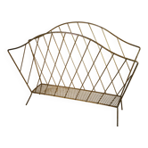 Golden metal magazine rack from the 60s