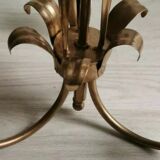 Golden metal palm lamp