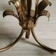 Golden metal palm lamp