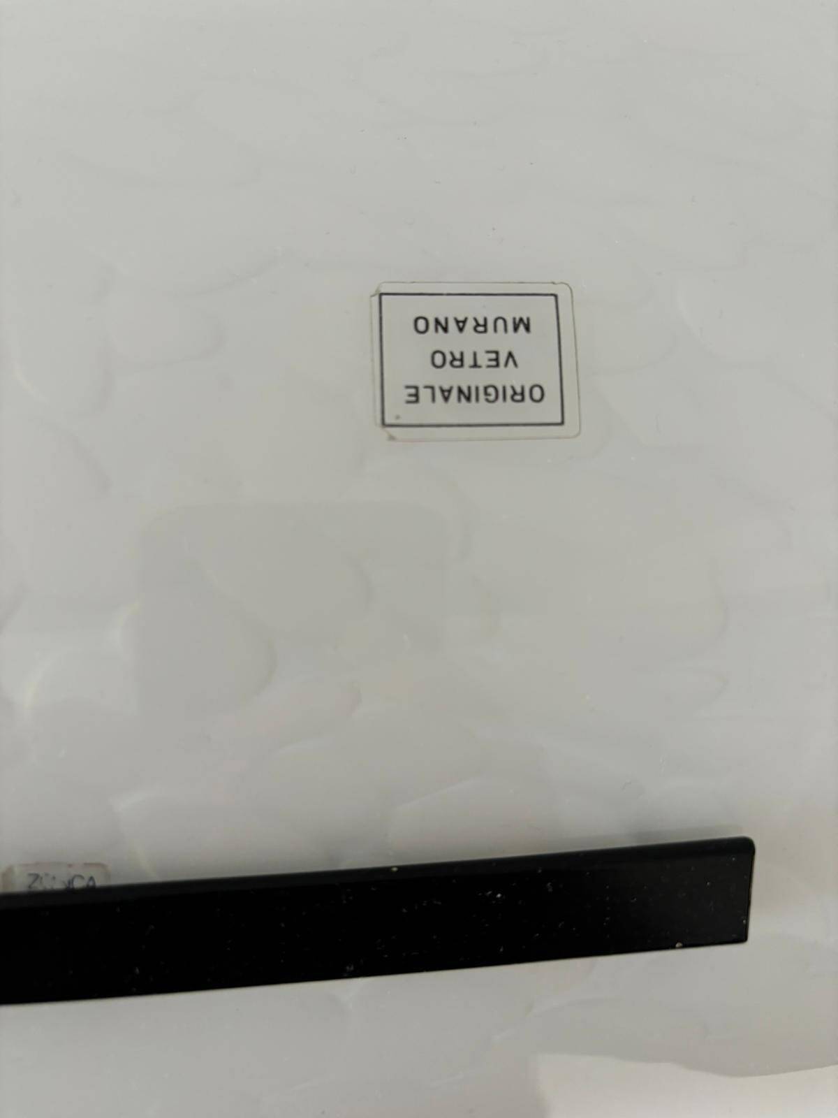 Lampada in Vetro di Murano Firmata Zonca, Italia 1980s, ottimo stato di conservazione.