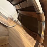 LC4 chaise longue style – patinated camel leather